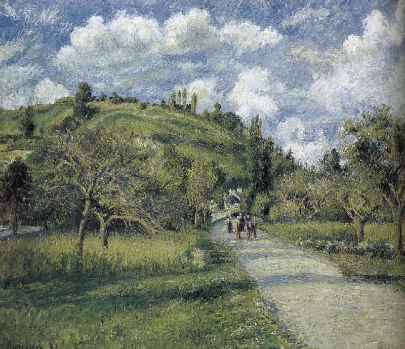 Camille Pissarro Road Norge oil painting art